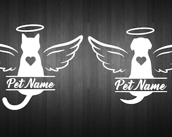 Pet remembrance Decal, Cat Decal, Dog Decal, Cat Death, Dog Death