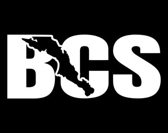 Baja California Sur, Mexico, Mexican state decal, Baja California state decal, Estado Mexicano, Mexican decal, Baja California Abbrev.