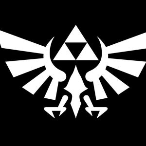 Triforce decal, Zelda, Link, Triforce Decal gift, Legend of Zelda sticker, Triforce logo, Zelda logo