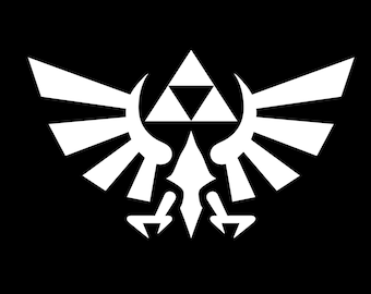Triforce decal, Zelda, Link, Triforce Decal gift, Legend of Zelda sticker, Triforce logo, Zelda logo