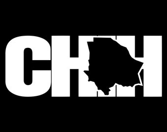 Chihuahua, Mexico, Mexican state decal, Chihuahua state decal, Estado Mexicano, Mexican decal, Chihuahua Abbreviation sticker