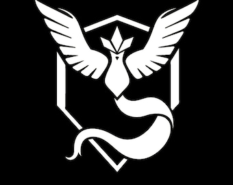 Team Mystic, Pokemon Go, Team Mystic Decal, Pokemon Gift, Pokemon Master, Team Mystic sticker, Instinct, Valor