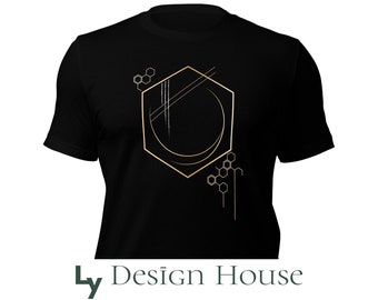 Honeycomb Bee Unisex T-Shirt, Good Vibes, Beekeeping  Nature Inspired Shirt, Modern Design, Honey Lovers, Honeycomb bliss, beehive joy