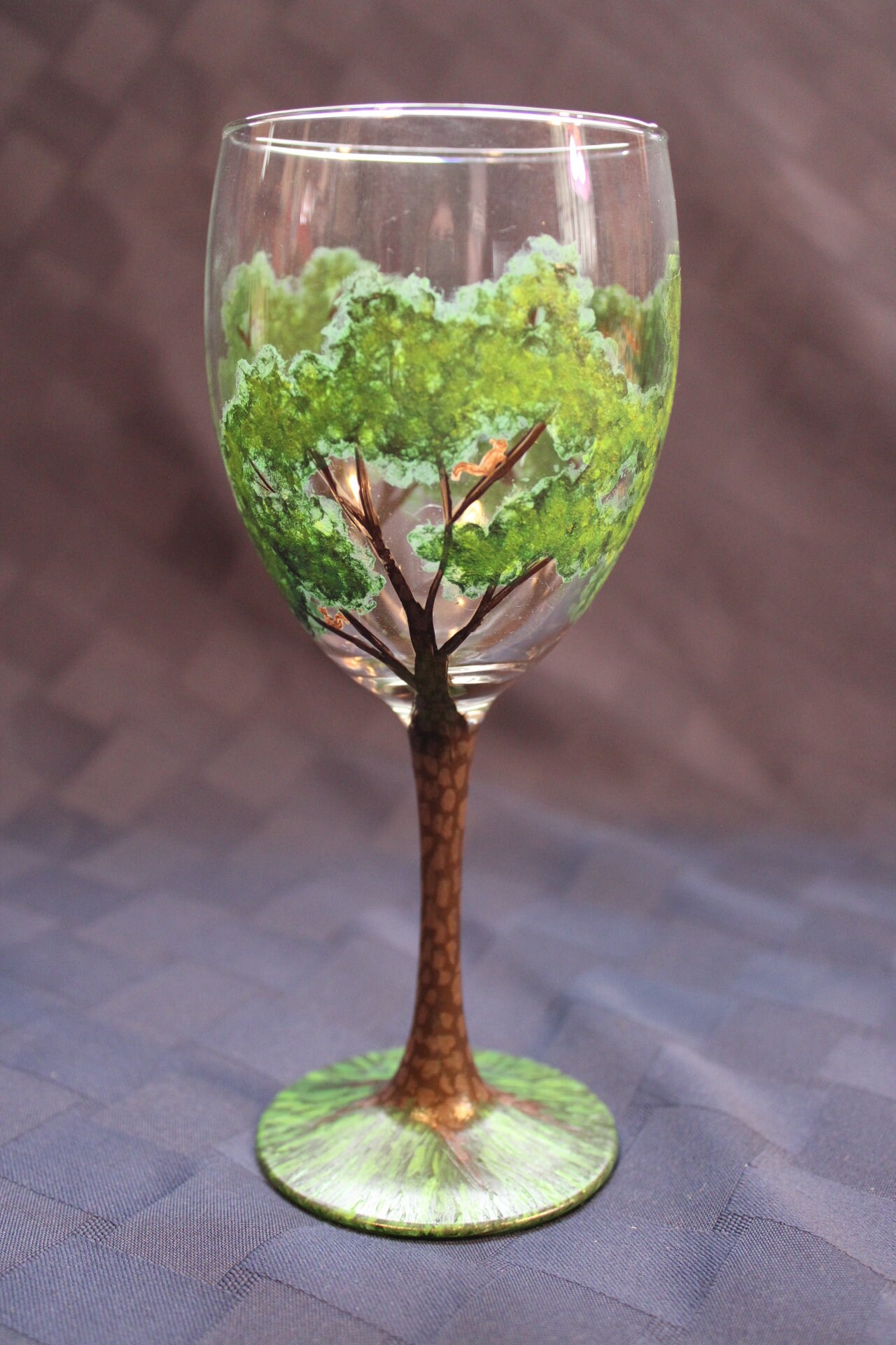 Seasonal Hand Painted Wine Glasses 