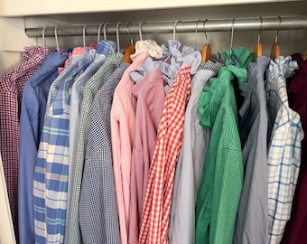 Ralph Lauren ruffle button down shirt