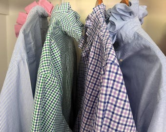 Ralph Lauren ruffle button down shirt