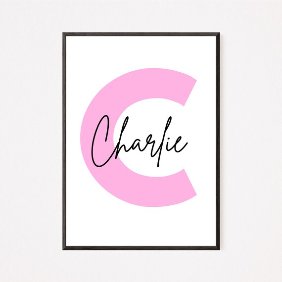Personalized Name Wall Art Personalized Art Wall Art Name Etsy