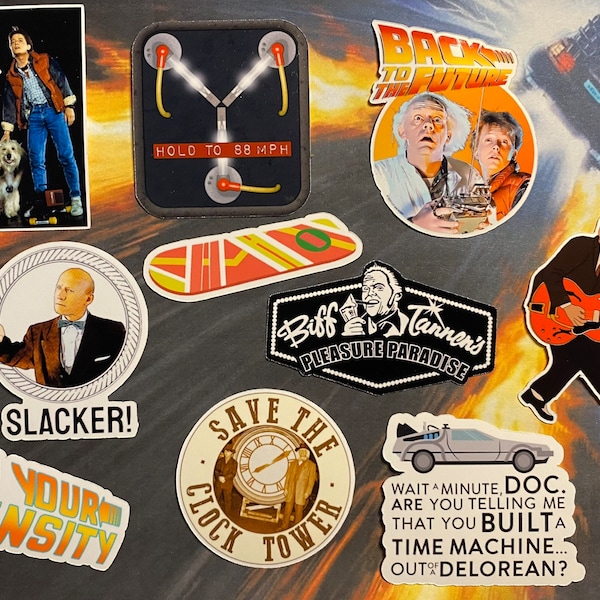 Back To The Future 10-pack of stickers
