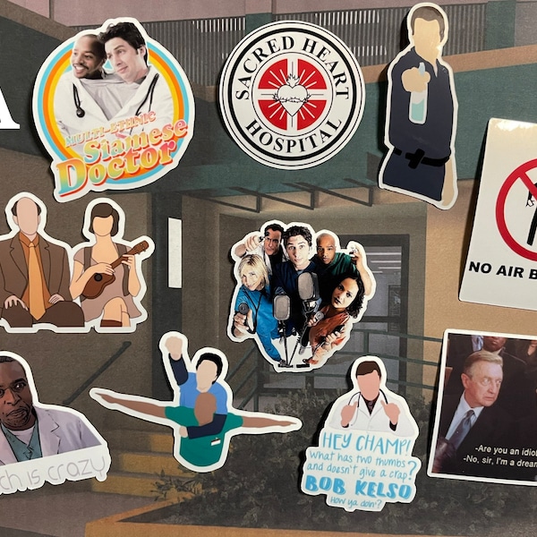 Scrubs 10-pack of stickers