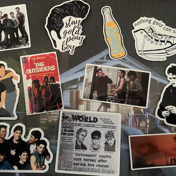 The Outsiders 10-pack of stickers