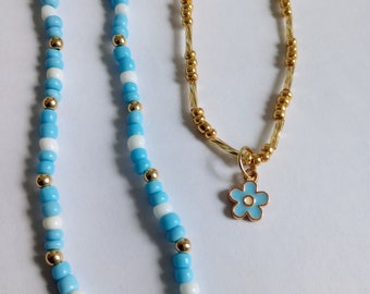 Layered beaded necklace sets