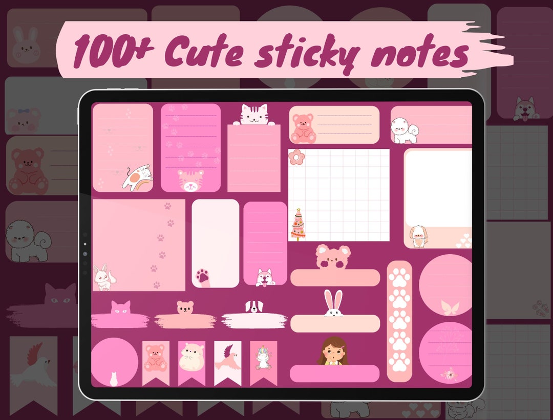 Goodnotes Sticky Notes , Note Sticker , Digital Notes , Notes Stickers