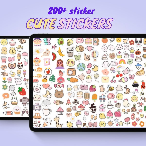 Cute digital sticker pack , Cute daily icon , kawaii Digital Stickers , Digital Stickers , GoodNotes Digital Stickers , Cute digital sticker