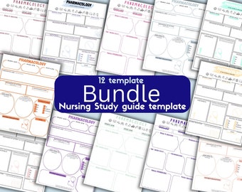 Fillable Nursing Pharmacology Template: Study Guide (PDF)