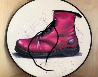 Pink Boot (XL 14-inch Hoop)