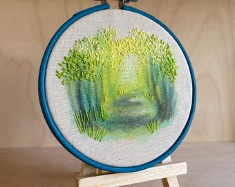 4-inch Micro Embroidery Hoop - Enchanted Forest