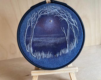 4-inch Micro Embroidery Hoop - Moonlight