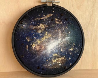 Mini Embroidery Hoop - Galaxy