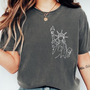 Statue of Liberty T-Shirt, American Shirt, New York City Shirt, Liberty Tee, Independence Tee, 4th of July Gift, Comfort Colors