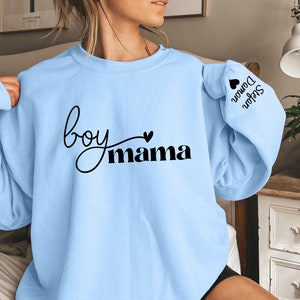 Boy Mama Sweatshirt Etsy