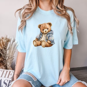 Cute Bear T-Shirt, Bear T-Shirt, Funny Shirt, Gift For Her, Funny Bear Tee, Bear Graphic Tee, Gift For Him, Bear Gift Tee, Comfort Colors