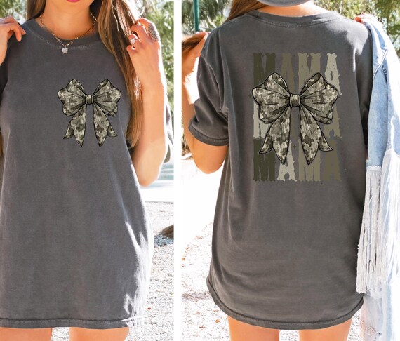 Hunting Mama T-Shirt, Mama of Hunter T-Shirt, Camo Mama Shirt, Hunting Shirt, Hunting Season Camo Tee, Duck Hunting Tee, Comfort Colors