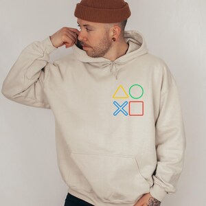 Sudadera con capucha de jugador, sudadera con control de juego, sudadera con símbolos de juego imagen 6