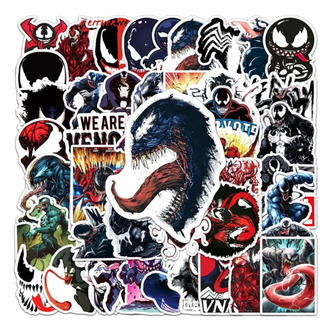 Assorted Venom Sticker Packs Water Resistant Laptop Sticker Water