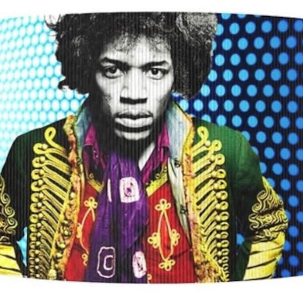 Jimi Hendrix Inspired Ribbon 1" & 1.5" High Quality Grosgrain Ribbon By The Yard | Iconic Retro 60s 70s Rock Bands Musicians