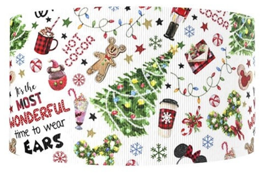 Disney Christmas Ribbon 1 1.5 or 2 High Etsy