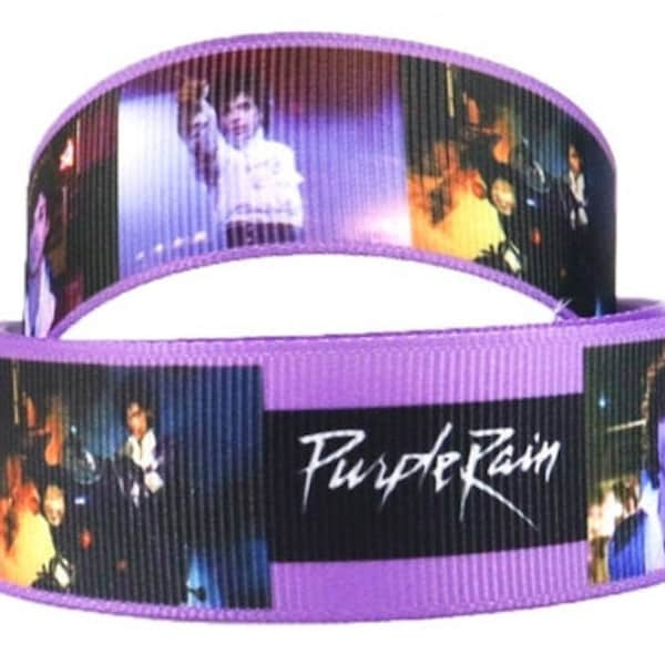 Prince Ribbon 1" and 1.5" High Quality Grosgrain Ribbon By The Yard | Purple Rain Ribbon Inspired | Artist Musician Prince |