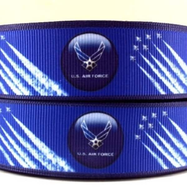 United States Air Force | 1" High Quality Grosgrain Ribbon | By The Yard