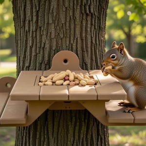 tavolo da picnic per scoiattoli