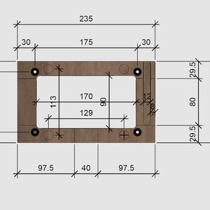 Tablet holder made of solid oak wood, wall mounting with or without charging function image 11