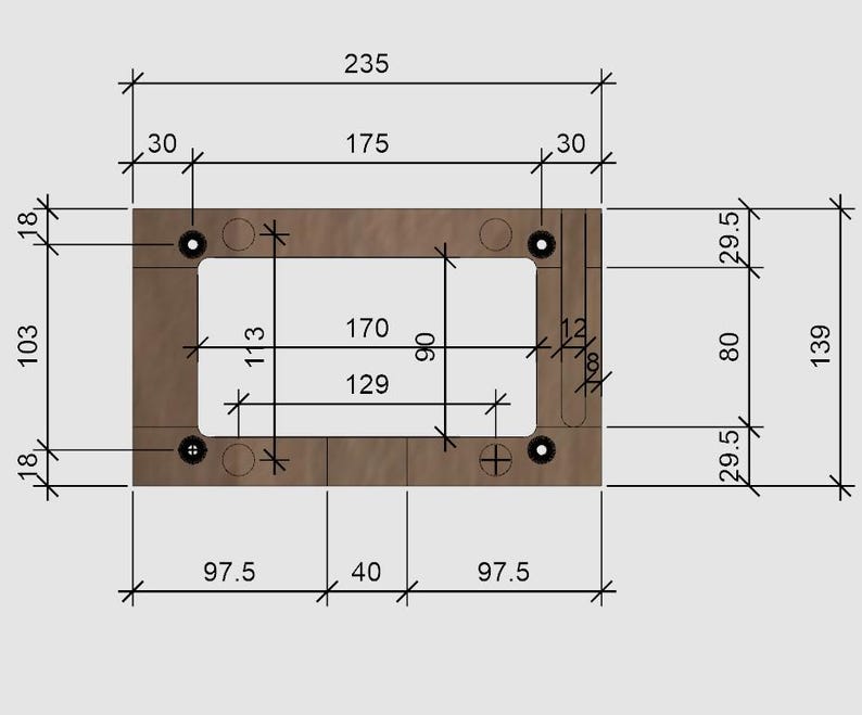 Tablet holder made of solid oak wood, wall mounting with or without charging function image 11