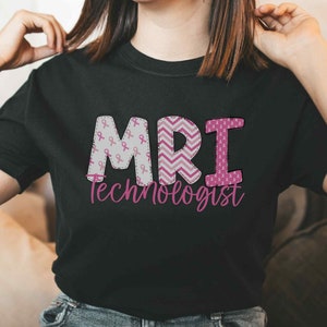 Breast cancer awareness MRI Technologist t-shirt, MRI tech shirt, Pink ribbon tee, Ribbon awareness t-shirt, MRI tee,