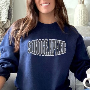 Sonographer sweatshirt, ultrasound tech sweatshirt, ultrasound work shirt, comfy sonographer sweatshirt