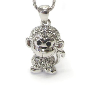 Crystal monkey sales jewelry etsy