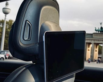 Adaptador de reposacabezas para reposacabezas sin postes Mercedes EQS/EQE/S/E/GLC/Clase C para soportes de tabletas y perchas.