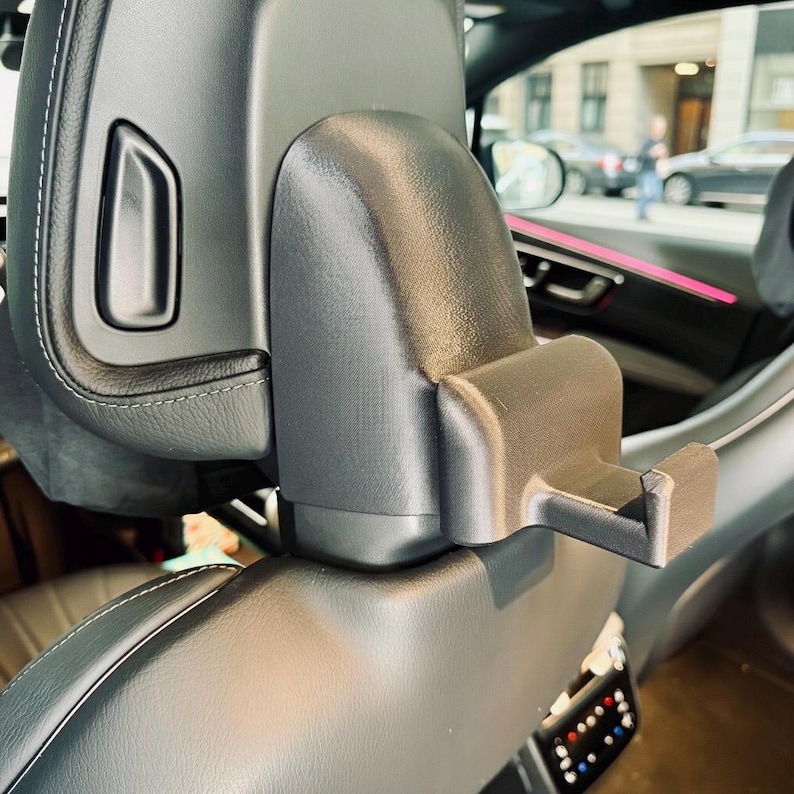 Mercedes Handtasche | No-Post-Kopfstütze | QS/EQE Sedan oder Suv | S-Klasse | C-Klasse | GKL Bild 7