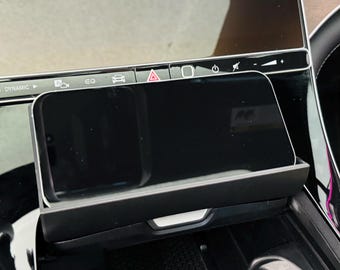 Mittelkonsole Handyhalter (Classic & HyperScreen) für Mercedes QS / EQE