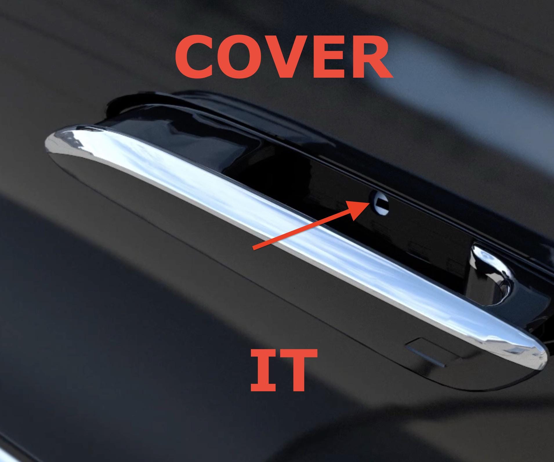 Mercedes Flush Door Handle Lock Slot Dust Cover (Set of 2)