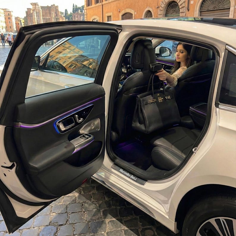 Mercedes Handtasche | No-Post-Kopfstütze | QS/EQE Sedan oder Suv | S-Klasse | C-Klasse | GKL Bild 16