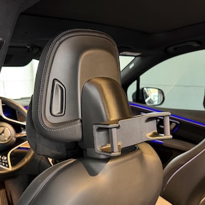 Adaptador de poste de 142 mm para soporte de reposacabezas de tableta Mercedes compatible con EQS/EQE/S/E/GLC/Clase C