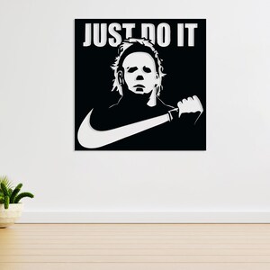 Just Do It Cut Svg Dxf File Wall Sticker Pdf Silhouette Template Cnc ...