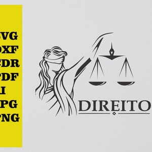 Aequitas corte svg dxf archivo pared pegatina pdf silueta plantilla cnc corte router vector digital descarga instantánea