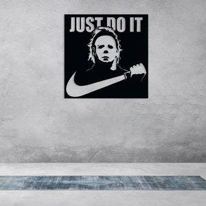 Just Do It Cut Svg Dxf File Wall Sticker Pdf Silhouette Template Cnc ...