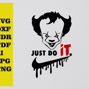 Devil cut svg dxf file wall sticker pdf silhouette template cnc cutting router digital vector instant download