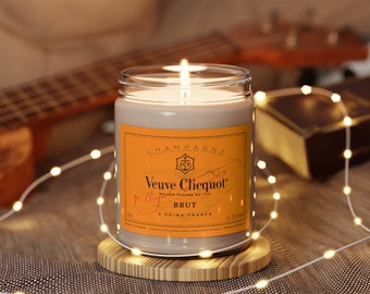 Veuve Candle for Decor Gift for Mom or Hostess Gift - Veuve Clicquot Scented Soy Candle, 9oz