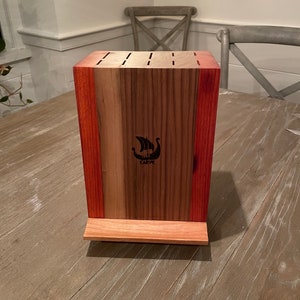 Walnut/Padauk/Cherry Knife Block